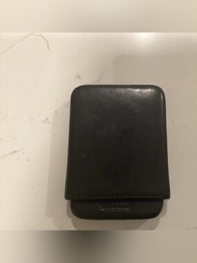 Coach Black Leather Business Card Holder
